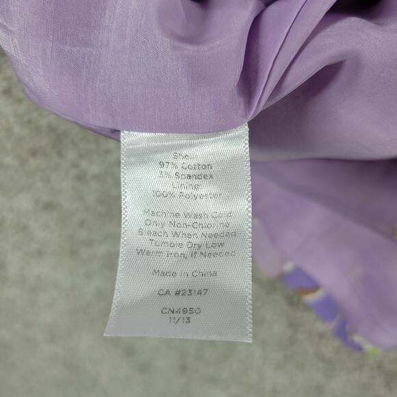 Talbots Womens Skirt 12 Green & Purple Lot of 2 Pencil Straight Stretch Casual - Picture 14 of 16